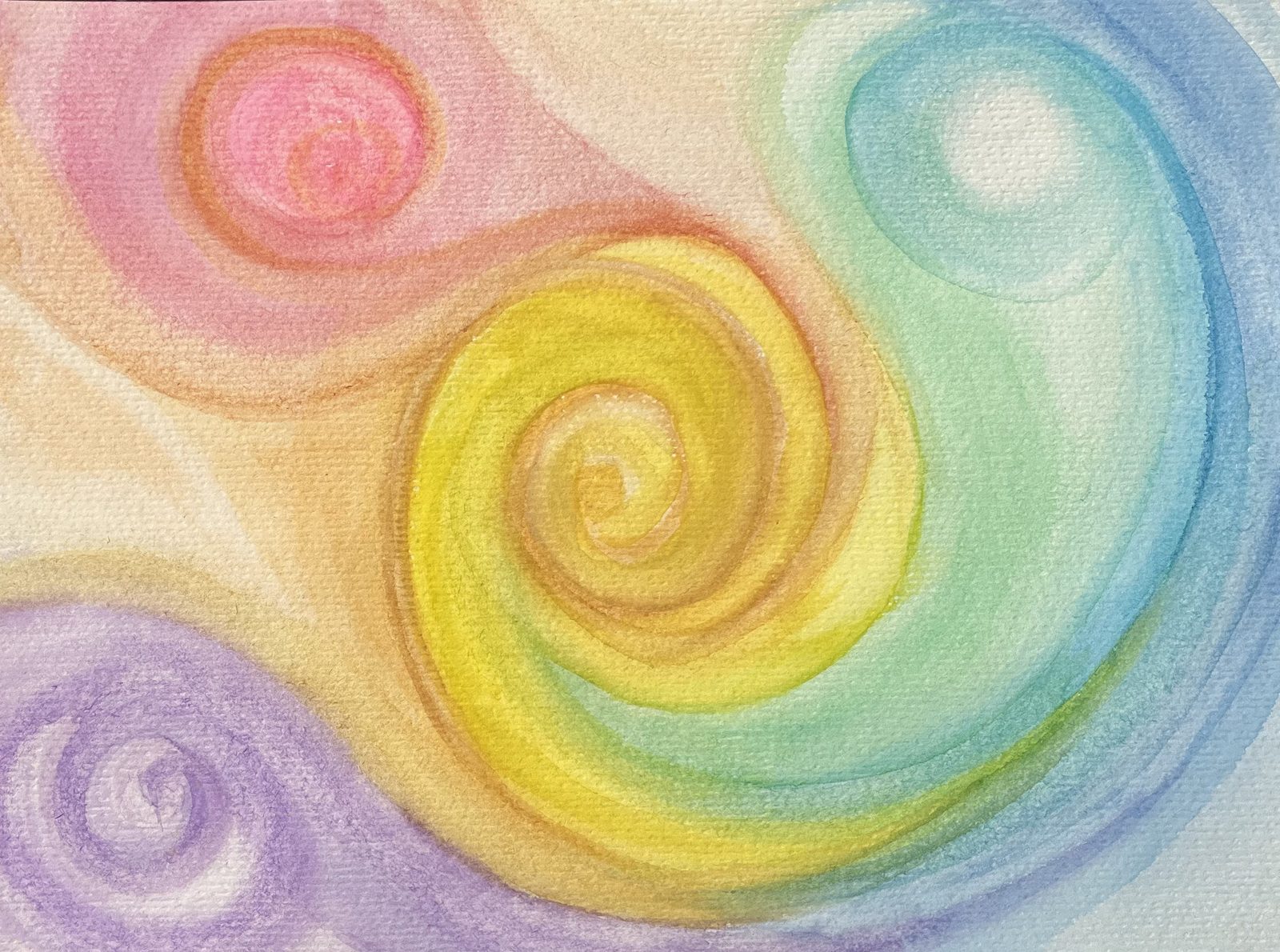 Luna Creative Lab — watercolor spiral artwork